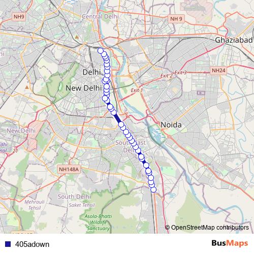 405adown bus Line Map