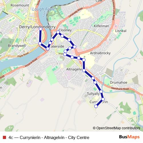 4c bus Line Map