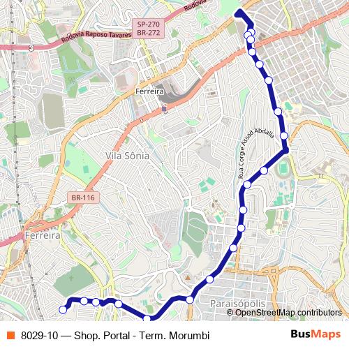 8029-10 bus Line Map