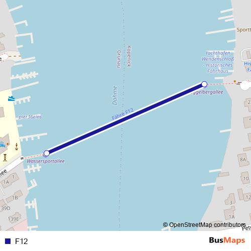 F12 ferry Line Map
