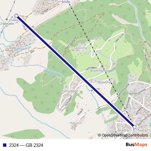 2324 cable-car Line Map