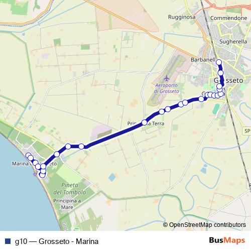 g10 bus Line Map