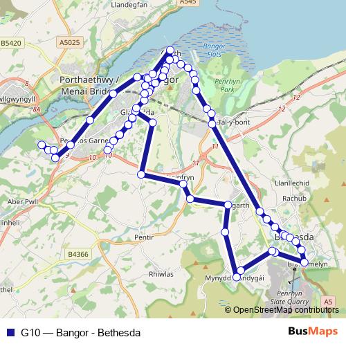 G10 bus Line Map