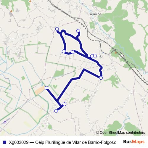 Xg603029 bus Line Map