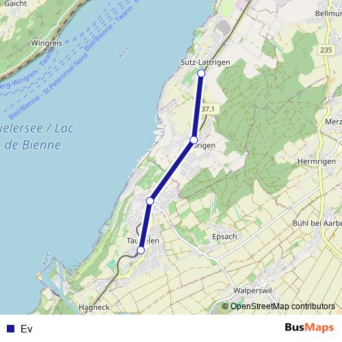 Ev bus Line Map