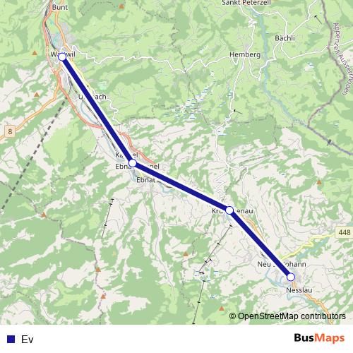 Ev bus Line Map