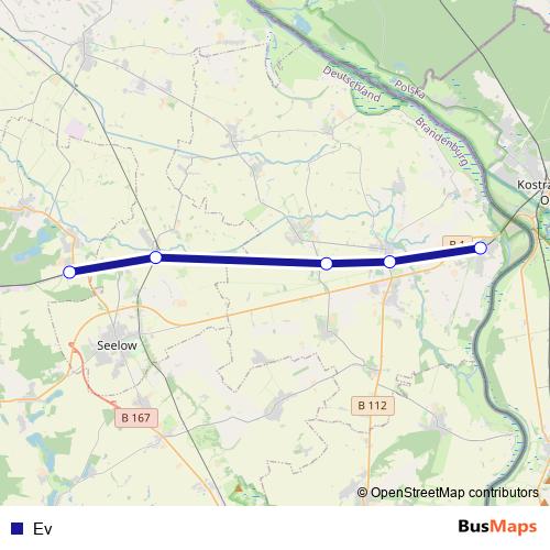 Ev bus Line Map