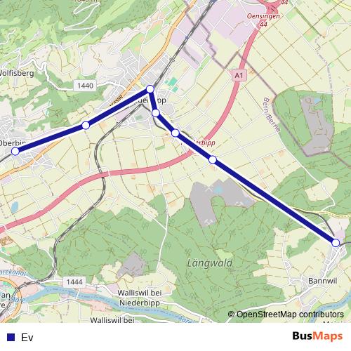 Ev bus Line Map