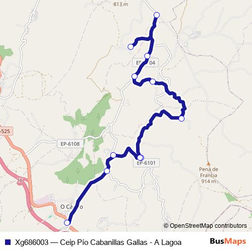 Xg686003 bus Line Map