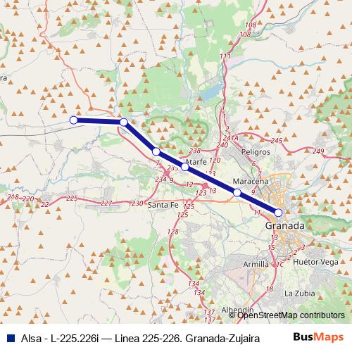 Alsa - L-225.226i bus Line Map