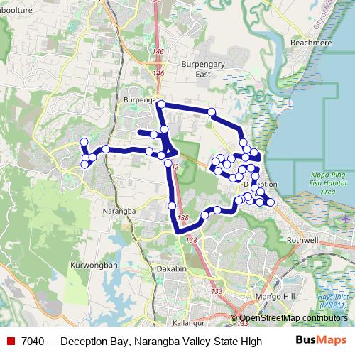 7040 bus Line Map
