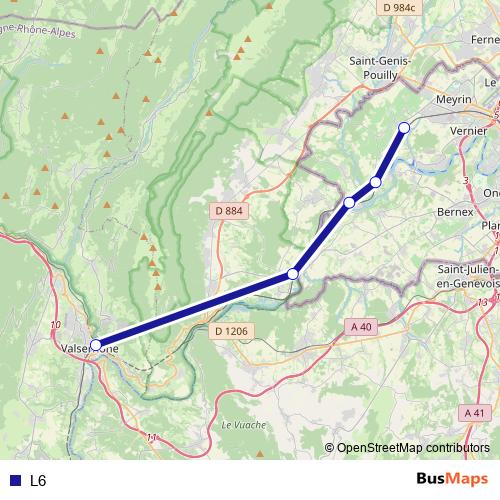 L6 bus Line Map