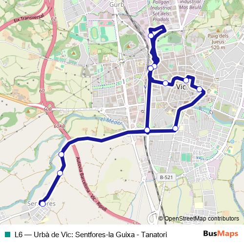 L6 bus Line Map