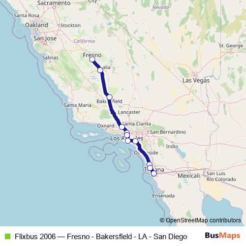 Flixbus 2006 bus Line Map