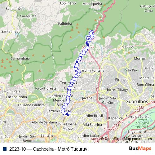 2023-10 bus Line Map