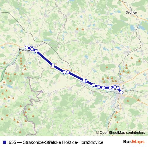 955 bus Line Map