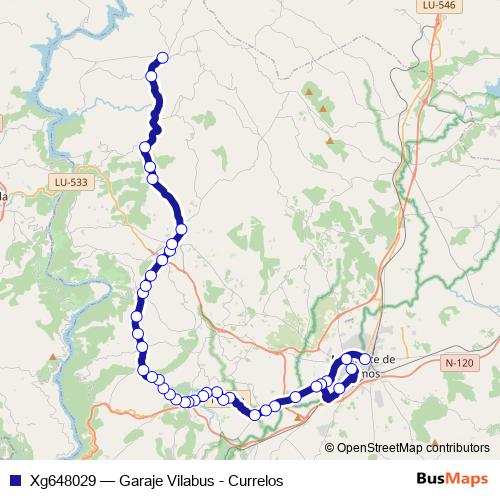 Xg648029 bus Line Map