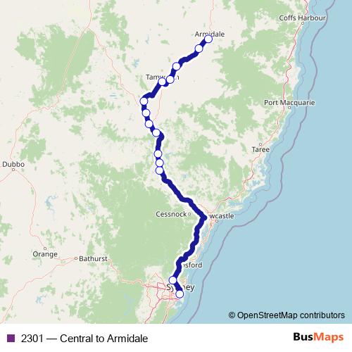 2301 bus Line Map