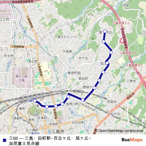 三68 bus Line Map