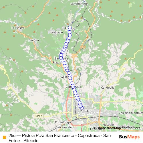 25u bus Line Map
