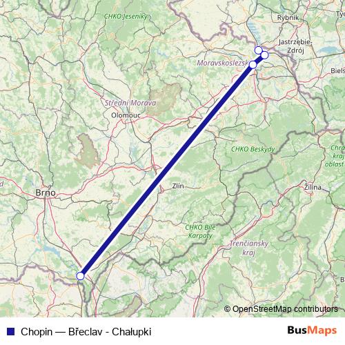 Chopin rail Line Map