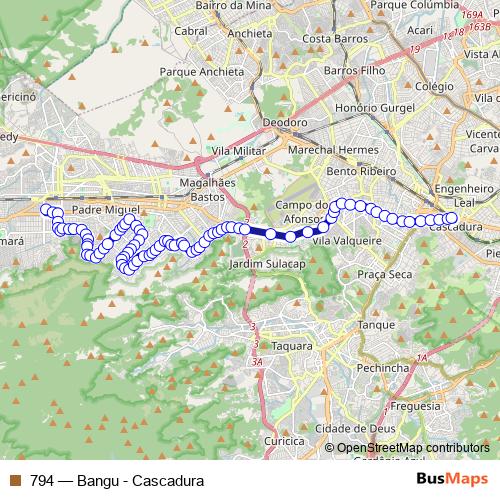 794 bus Line Map