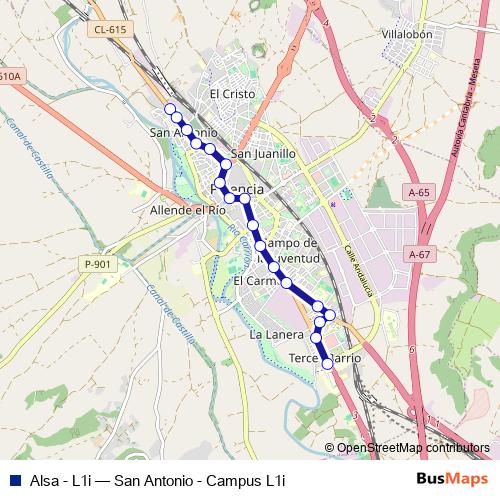 Alsa - L1i bus Line Map