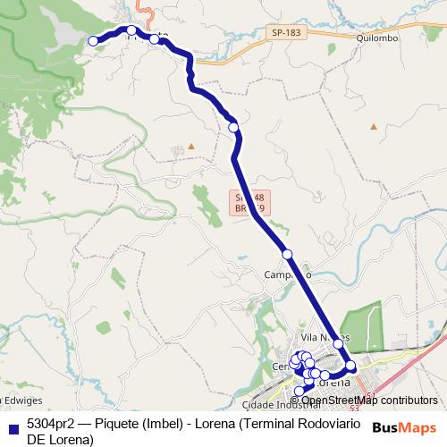 5304pr2 bus Line Map