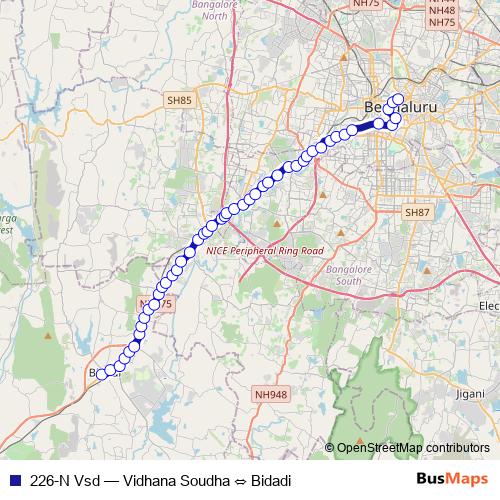 226-N Vsd bus Line Map