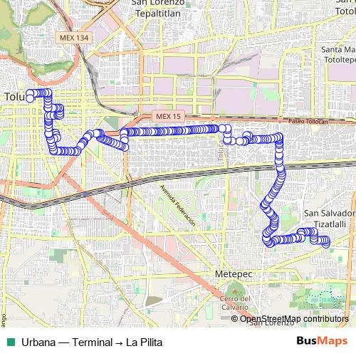 Urbana bus Line Map