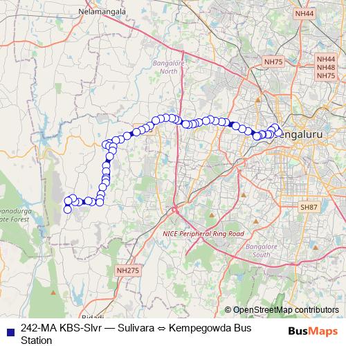 242-MA KBS-Slvr bus Line Map