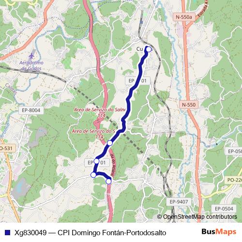 Xg830049 bus Line Map