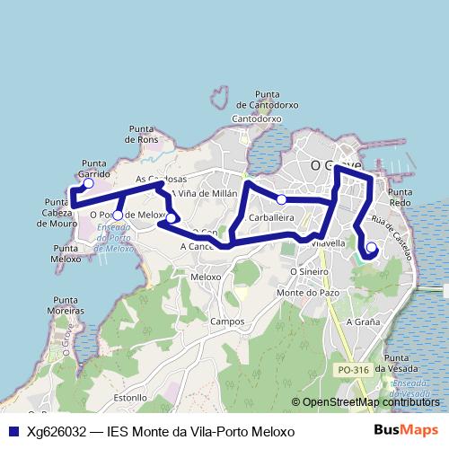 Xg626032 bus Line Map