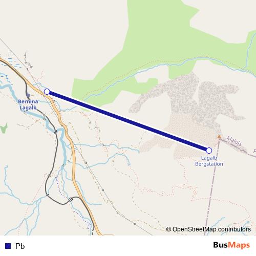 Pb cable-car Line Map