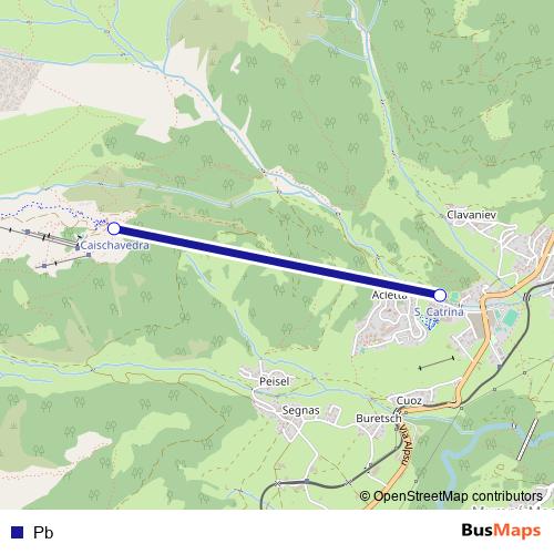 Pb cable-car Line Map