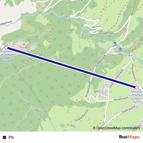 Pb cable-car Line Map