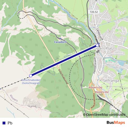 Pb cable-car Line Map