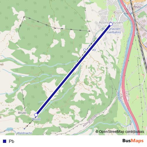Pb cable-car Line Map