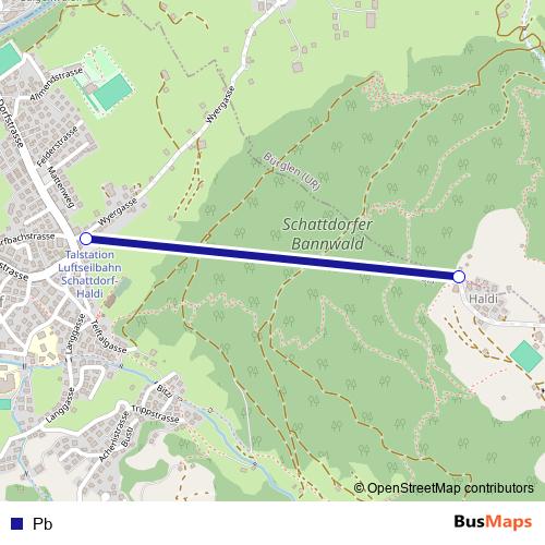Pb cable-car Line Map