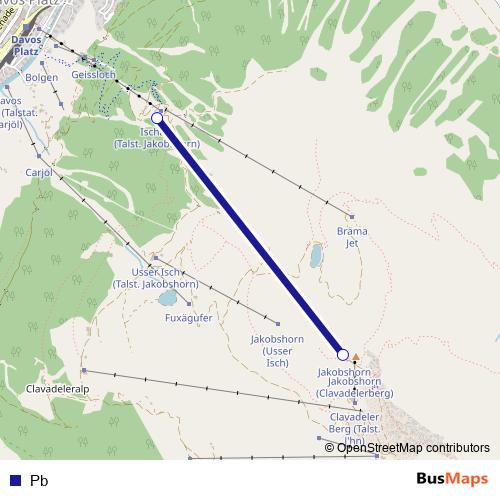 Pb cable-car Line Map