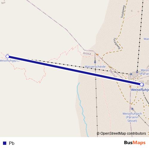 Pb cable-car Line Map