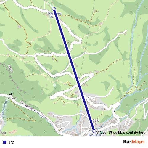 Pb cable-car Line Map