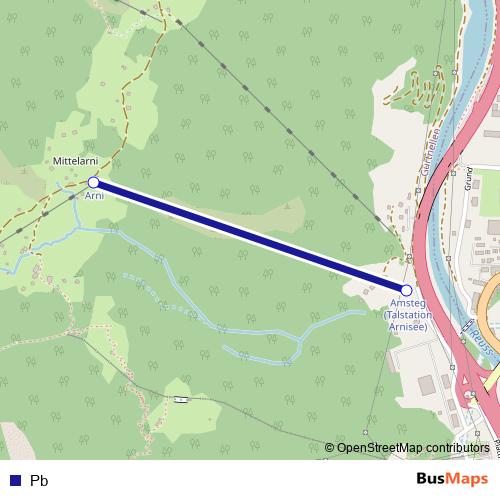 Pb cable-car Line Map