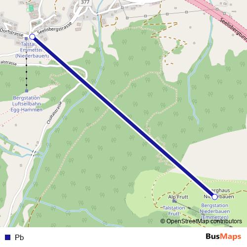 Pb cable-car Line Map
