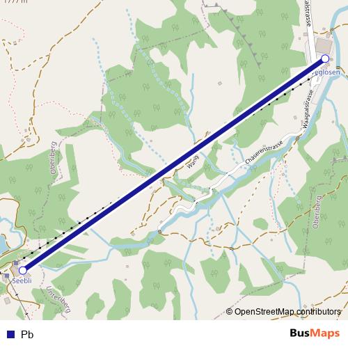 Pb cable-car Line Map