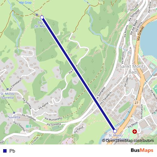 Pb cable-car Line Map