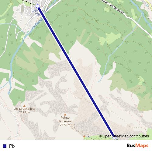 Pb cable-car Line Map