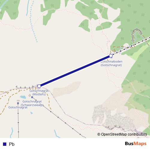 Pb cable-car Line Map