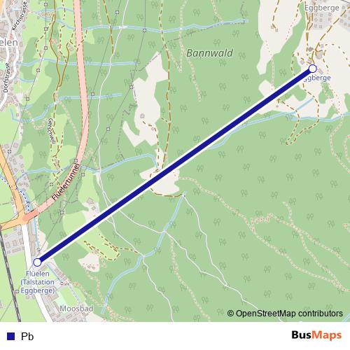 Pb cable-car Line Map