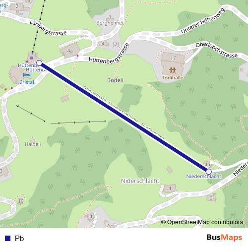 Pb cable-car Line Map